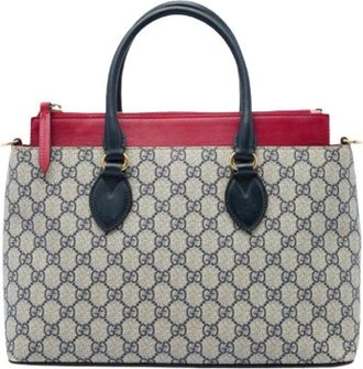 Gucci Pre-owned Satchel - Dames - Vintage Shopper - Beige - ONE Size - Leer - Vintage