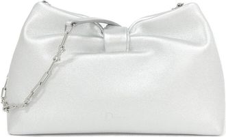 Dior Silver Leather Clutch Bag (Pre-Owned)