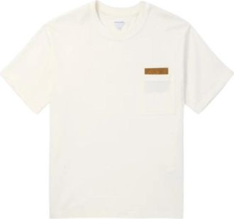 Bottega Veneta Katoenen T-shirt - Heren - T-shirts - Wit - S - Katoen - Tops