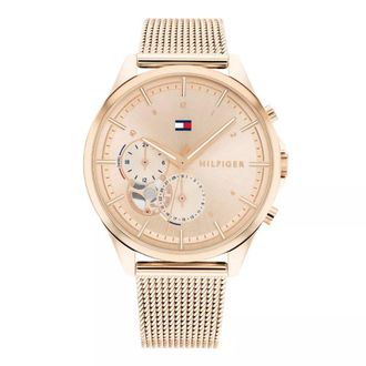 Tommy Hilfiger Quinn WoMens Rose Gold Watch 1782486 Stainless Steel (archived) - One Size