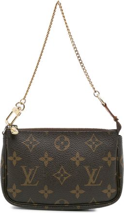 Louis Vuitton Pre-owned Womens Monogram Mini Pochette Accessoires - Brown Textile - One Size