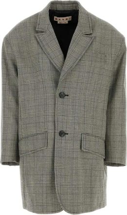 Marni Embroidered Wool Oversize Blazer - female - Marni - Single-Breasted Coats - Multicolor - 2XS - Coats