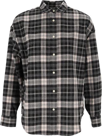 MC2 Saint Barth Rose Tartan Flannel Embroidered Shirt