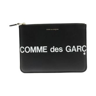 Comme Des Gar&ccedil;ons Clutches, female, Black, Size: ONE SIZE Huge Logo Pouch