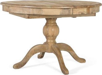 Giner&Colomer Mesa de comedor extensible de madera de mango fabricada a mano