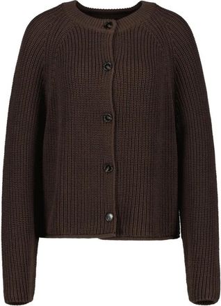 Marc O'Polo Knit Cardigan Longsleeve - Dames - Vesten - Bruin - XL - Katoen - Truien & Vesten