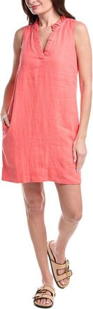 Tommy Bahama Two Palms Double Ruffle Linen Shift Dress