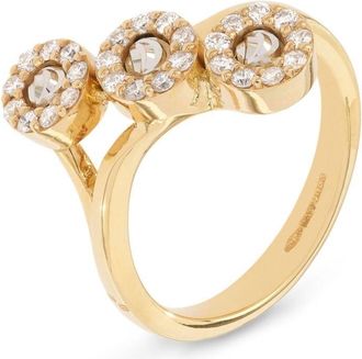 Officina Bernardi 18kt yellow gold Moon diamond ring - women - 18kt Yellow Gold/Diamond - 7