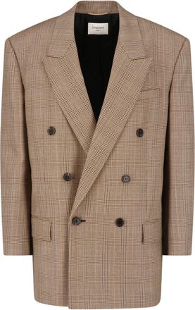 Saint Laurent Blazer Doppiopetto In Lana