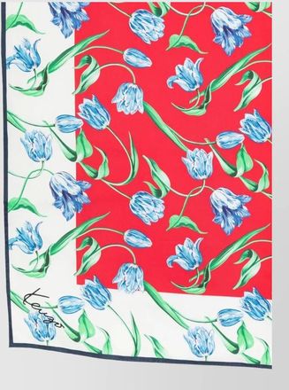Kenzo silk floral-print scarf