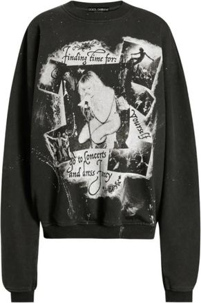 Dolce & Gabbana Mujer, Sudaderas, Negro, Talla: XS