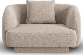 BLOOMINGLOFT Design Sessel Tulum mit Chenille-Bezug