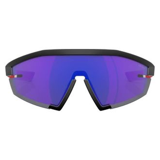 Prada Mens Blue Rectangular Sunglasses PS 03ZS 1BO05U 144