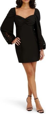 Siena My Balconia Long Sleeve Minidress in Black at Nordstrom Rack, Size 10