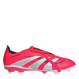 adidas Mens Predator League Fold Over Tongue Firm Ground Football Boots in Red/White - Size UK 7