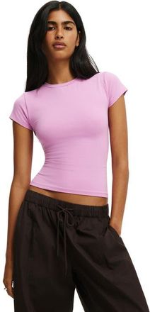 Cotton On Womens All Day Crew Tee in Digital Orchid at Nordstrom, Size X-Small