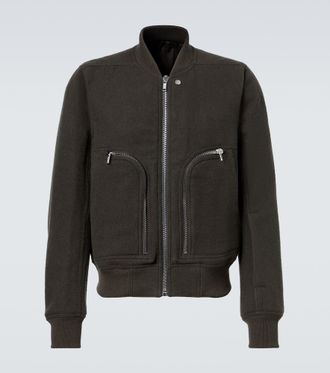 Rick Owens Virgin wool bomber jacket