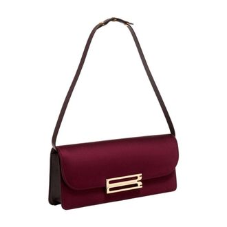 Victoria Beckham Womens Clutch Burgundy Synthetic