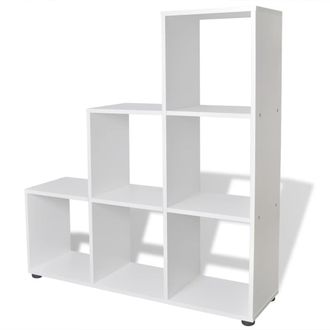 vidaXL Vidaxl - Estanter&iacute;a Librer&iacute;a En Forma De Escalera 107 Cm Blanca