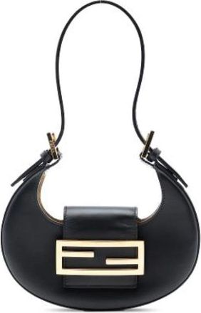 Fendi Pre-owned Mini Bags, female, Black, Size: ONE SIZE Pre-owned Leather Mini Bag