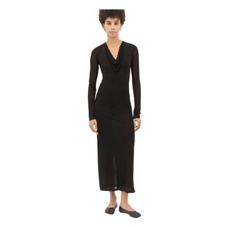 Toteme Dames, Jurken, Zwart, Maat: XS Viscose