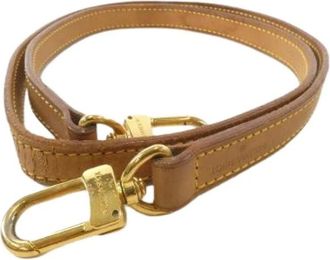Louis Vuitton Pre-owned Accessories, male, Beige, Size: ONE SIZE Pre-owned Leather Shoulder Strap