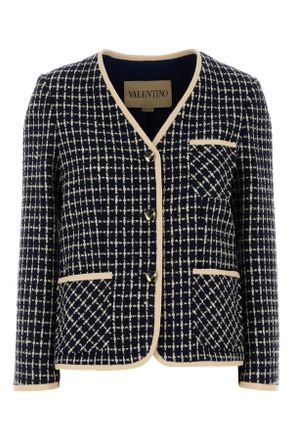 Valentino Garavani Embroidered Tweed Blazer