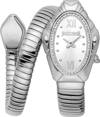 Just Cavalli Lirica Womens Stainless Steel Case, Quartz JC1L357M0015 - Silver - One Size