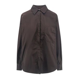 Aspesi Overhemden, Dames, Bruin, L, Polyester, Klassiek Overhemd