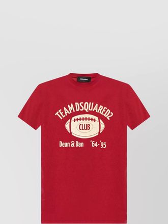 Dsquared2 crew neck graphic print jersey t-shirt