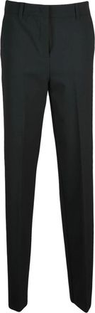 Marella Broeken, Dames, Zwart, XS, Wol, Motrice Straight Broeken