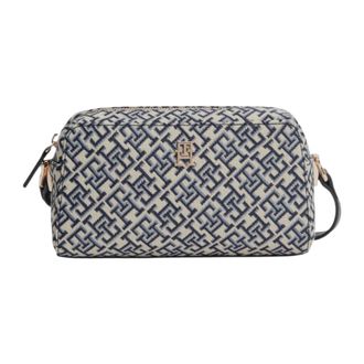 Tommy Hilfiger TH Grace Camera Bag - Dames - Tassen - Blauw - Maat: ONE Size Zijde