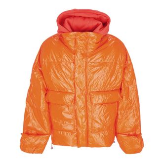 Acupuncture Winter Jackets, male, Orange, M, Orange Reflex Mens Down Jacket