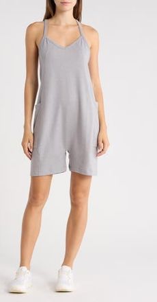 Zella Change Of Heart Romper in Grey Ultimate Heather at Nordstrom Rack, Size X-Large