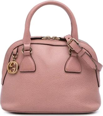 Gucci Pre-owned Handbags, female, Pink, Size: ONE SIZE Pre-owned Leather gucci-bags