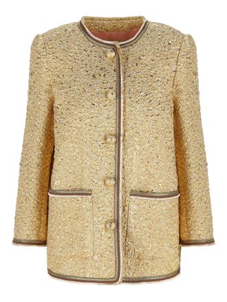 Valentino Garavani pocket buttoned jacket - Gold