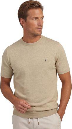 Fynch-Hatton Beige T-shirt Fynch Hatton ronde hals wijde fit