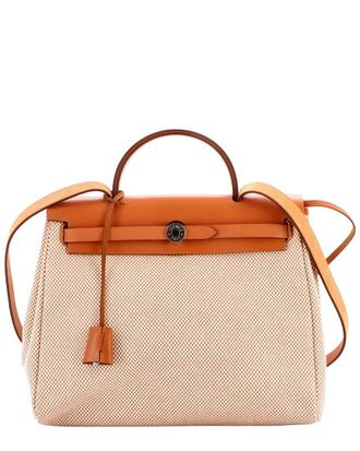 Herm&egrave;s Herbag Zip Criss Viking Toile And 31 (Authentic Pre-Loved)