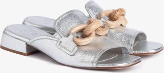 Pedro Garcia Womens Enna Heel In Silver