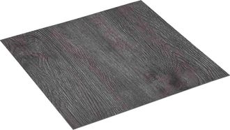vidaXL Tablones De Suelo Autoadhesivos Marr&oacute;n Oscuro Y Negro Vidaxl