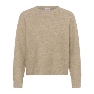Saint Tropez Gebreide kleding - Dames - Ronde hals truien - Beige - XS - Truien & Vesten