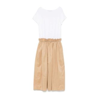 Fabiana Filippi Abito con Coulisse in Vita - - Dresses - Donna - Beige - M