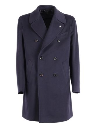 Luigi Bianchi Mantova Cappotto doppiopetto - Blu