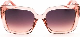 Guess Brown Gradient Square Ladies Sunglasses GU00200 72F 53
