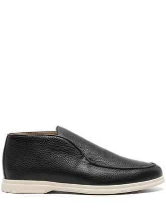 Corneliani High-top loafers van bewerkt leer - Zwart