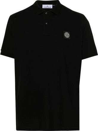 Stone Island Compass-patch Piqu&eacute; Polo Shirt