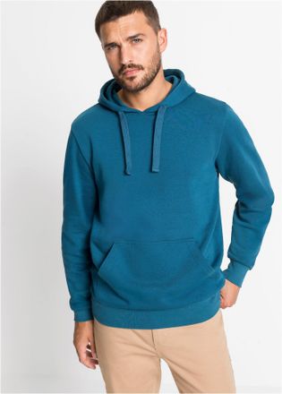 Bonprix Hoodie BONPRIX Hoodie, Herren, Gr. 60/62 (XXL), blau (blaupetrol), Obermaterial: 60% Baumwolle, 40% Polyester, unifarben, regular fit, Sweatshirts Hoo