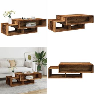 vidaXL Tavolino da Salotto Legno Antico 105x55x32cm in Truciolato - Tavolo da salotto - Tavolo in truciolato