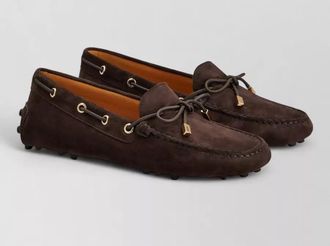 Tod's suede leather loafers