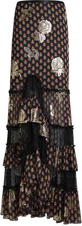 Etro Long Skirt With Ruffles At The Bottom